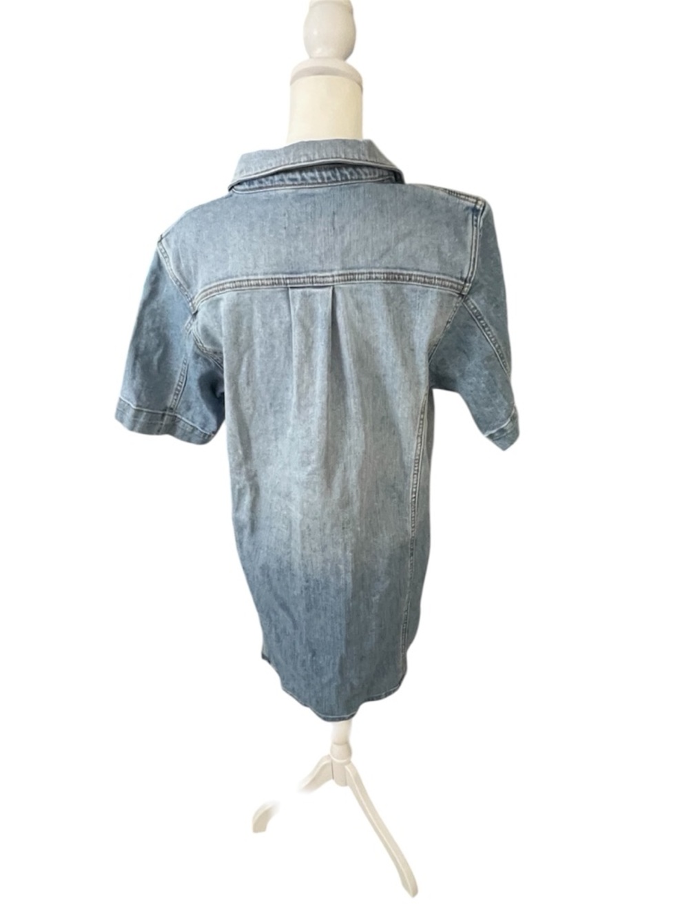 Ramy Brook Tunechi Denim Dress - Light Wash. Women’s 28. - Picture 5 of 10